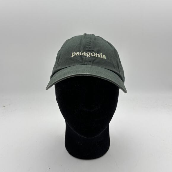 Rare Patagonia Organic Cotton Spellout Baseball Cap Hat Medium 28863 - Picture 2 of 11